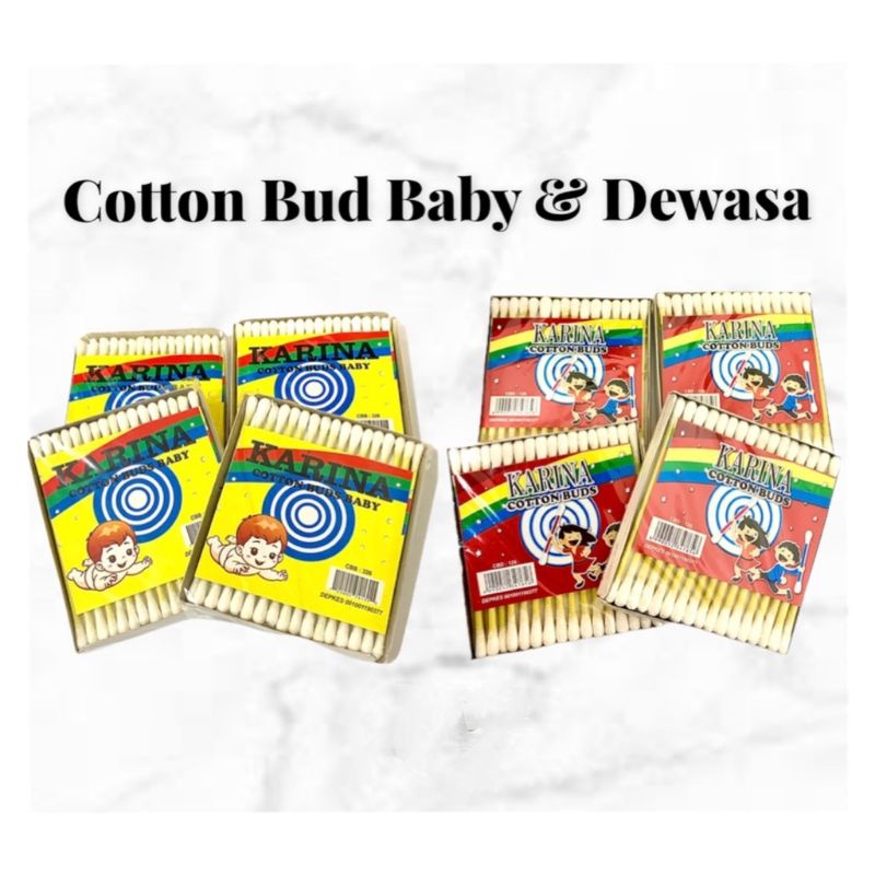 Cotton Bud Korek Kuping Pembersih Telinga Bayi Baby Anak Dewasa