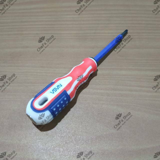 Tespen Obeng Plus Minus 3 Inch / Kembang 3 Inci / Screwdriver 3" / Listrik AC