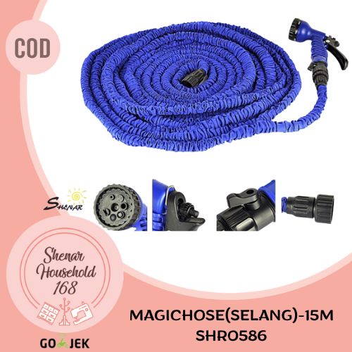 SHENAR SEMPROTAN SELANG FLEKSIBEL ELASTIS MAGIC HOSE 15M / 7.5M  SELANG TAMAN  MOBIL RUMAH SERBAGUNA  - BISA COD