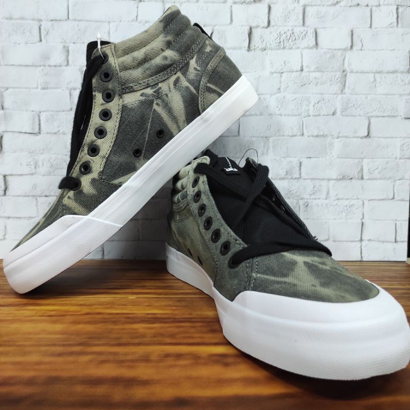 Sepatu DC Original Unisex EVAN SMITH HI TX SE Black-Acid (LKD)