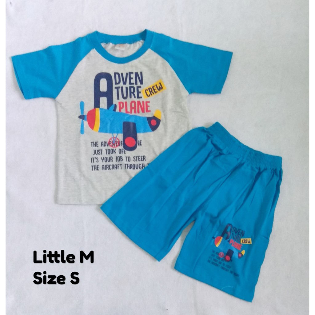LITTLE M / SETELAN LITTLE M ANAK COWOK/ KAOS LITTLE M