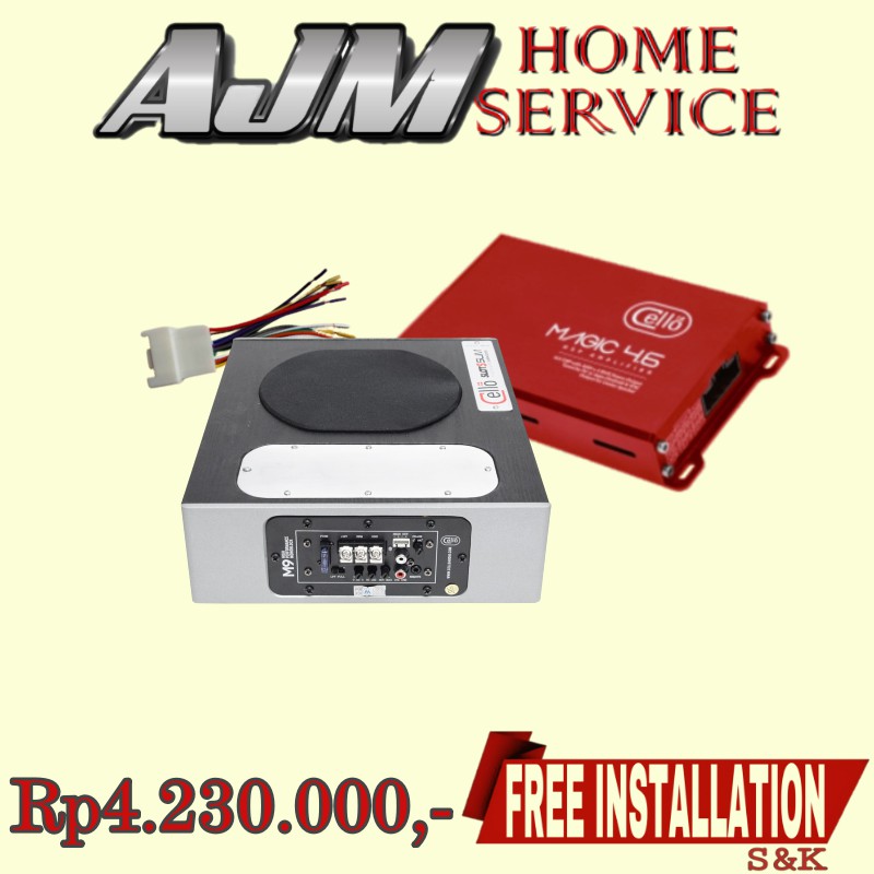 Paket OEM audio mobil DSP + Subwoofer CELLO