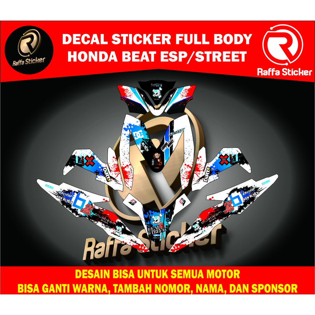 decal beat  fi new decal beat  esp full  body  stiker  beat  esp 