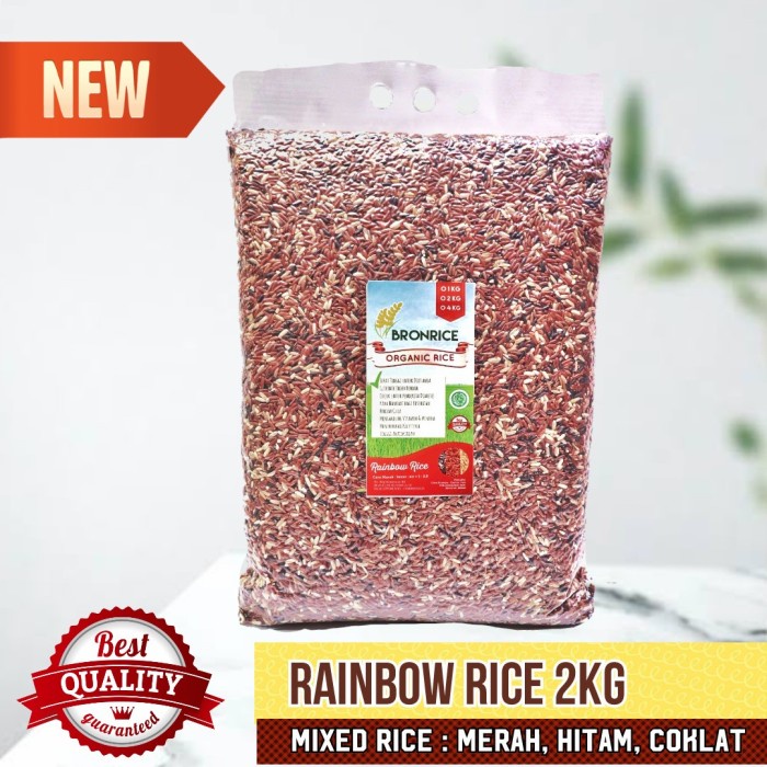 

978Eq10W Beras Mix Organik 2Kg - Untuk Diet Sehat - Beras Diabetes - Packing Standar WQ12