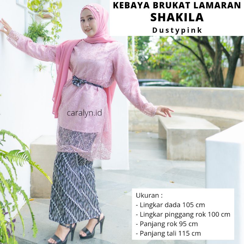 KEBAYA BRUKAT LAMARAN SHAKILA KEBAYA SET TERBARU CARALYN.ID