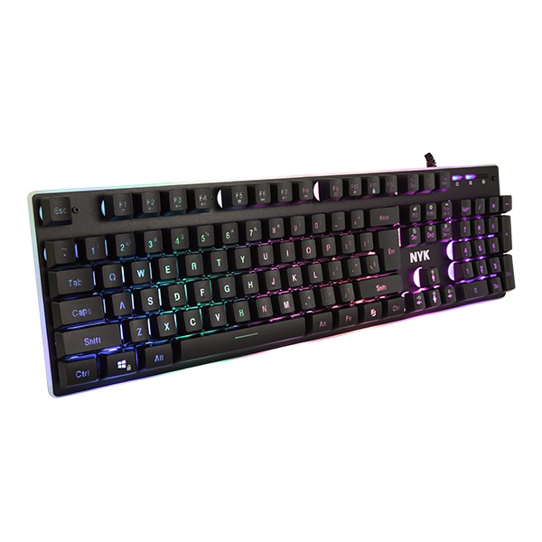 NYK KR-301|KR301 UNDERGLOW Keyboard GAMING Rainbow Back Light - FullSize