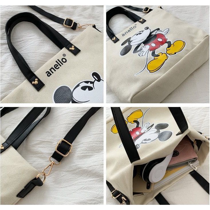 AND COD T181 TAS TOTEBAG WANITA MOTIF KARTUN WOMEN BAG FASHION KOREA TERLARIS GROSIR IMPORT MURAH COD