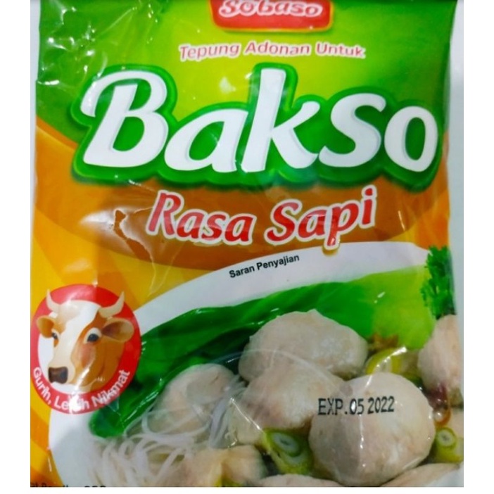 Jual Sobaso Tepung Adonan Untuk Bakso Rasa Sapi 250 Gram Shopee Indonesia