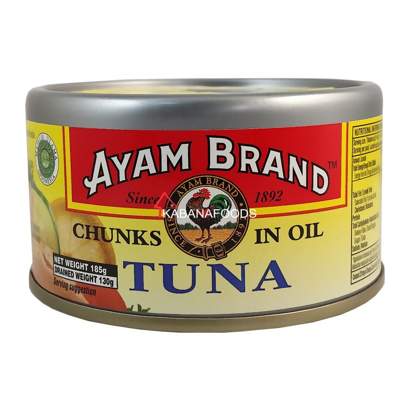 

Ikan Tuna Kalengan Dalam Minyak Ayam Brand Tuna Chunks in Oil 150g