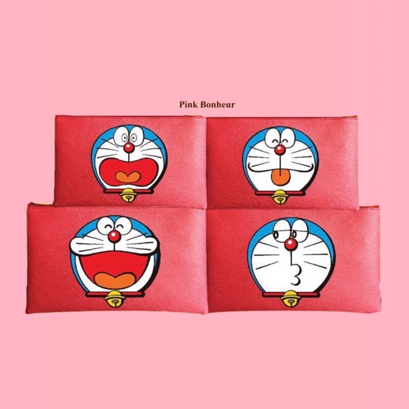 Doraemon x Sasa Exclusive Pouch Original Tempat Serbaguna Make Up Multifungsi Dompet Freebies