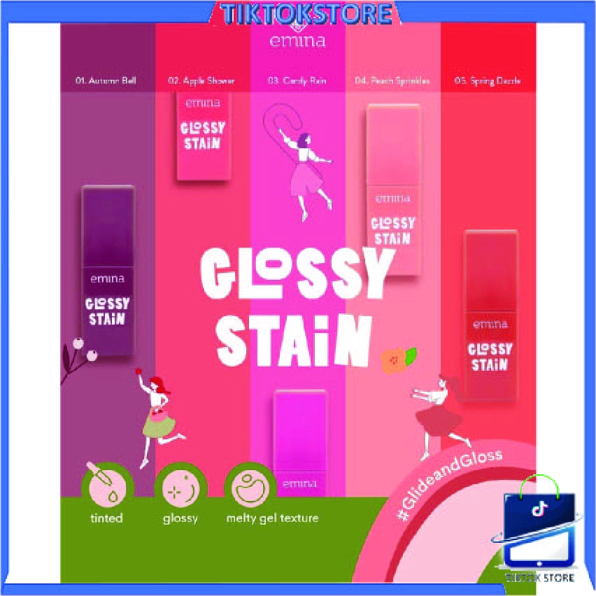 TIKTOK - Emina Glossy Stain 3g | Emina Lip Tint Gloss 3g