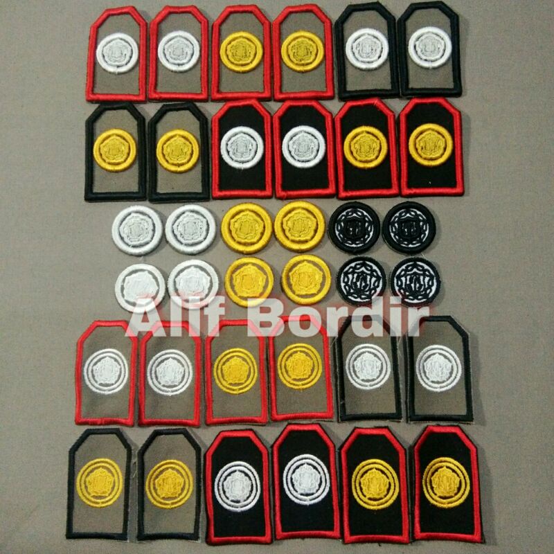 Bordir Logo Monogram Satpam Timbul