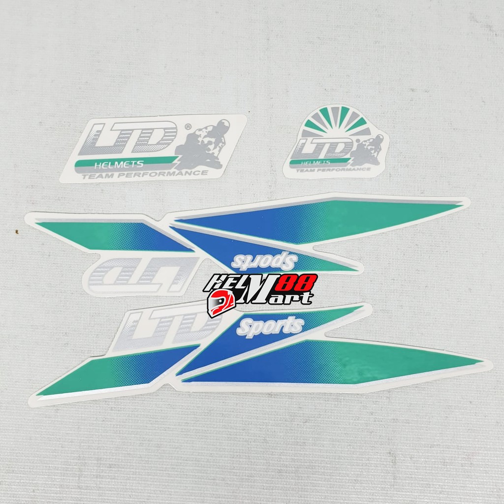 Sticker LTD Stiker Helm LTD Sport Sticker set helm