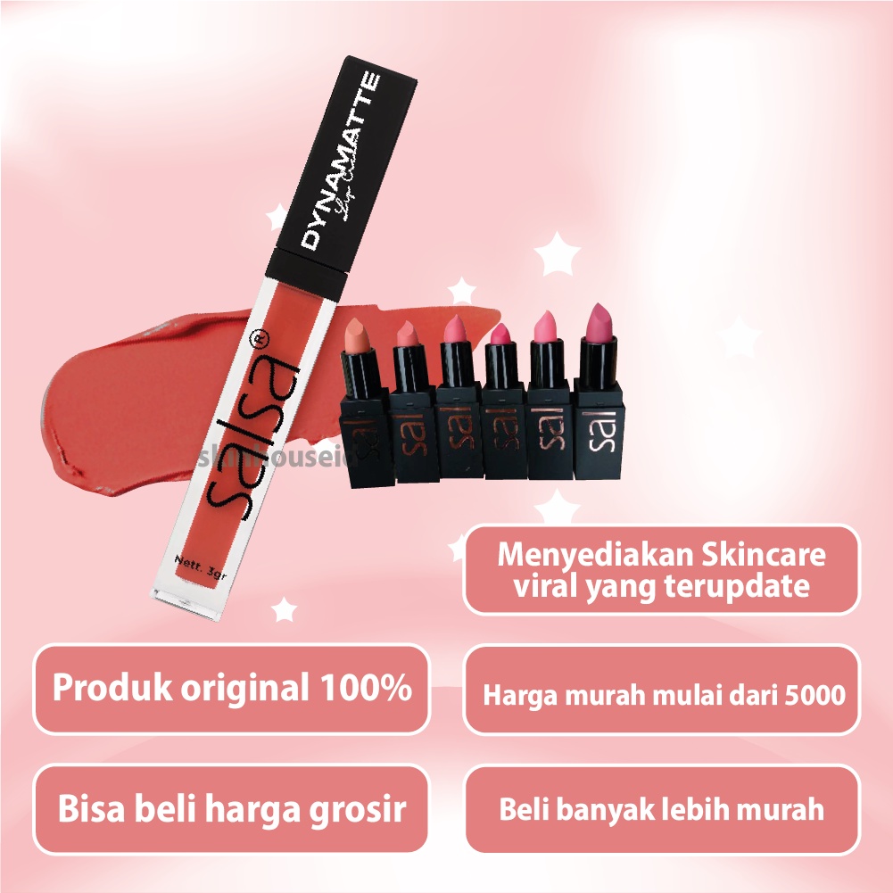 Salsa Lip Cream Dynamatte Original Lipstik Matte Tahan Lama Kualitas Premium BPOM