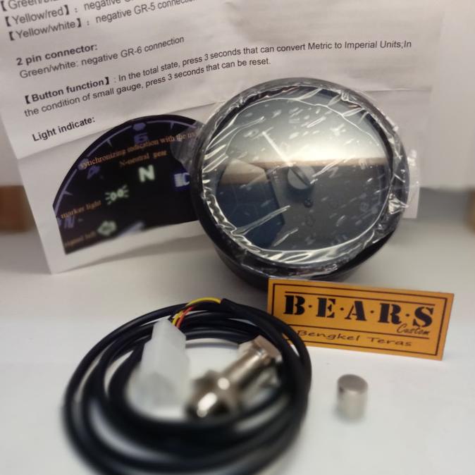 Jual Speedometer Digital Bulat bisa dipasang di Kawasaki W175 Shopee