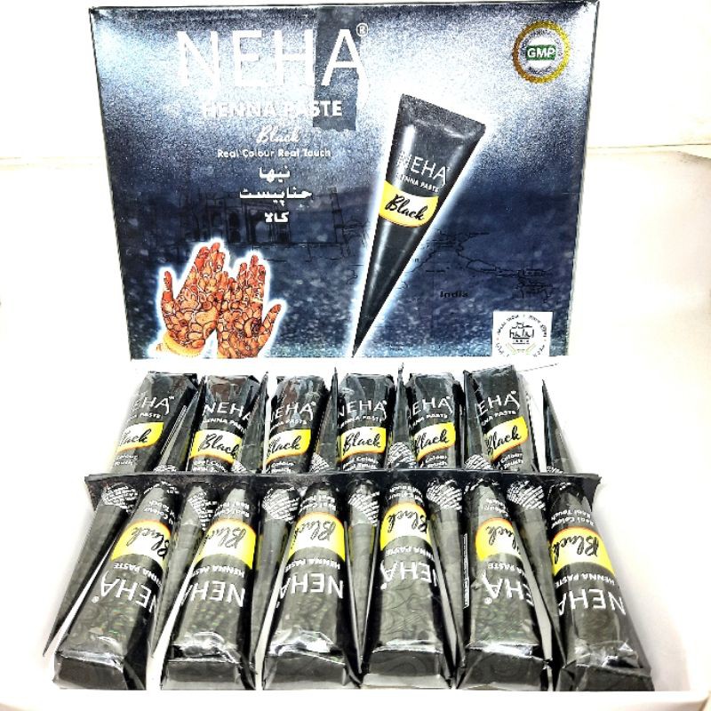 NEHA isi 12pcs HENNA PASTE COLOUR BPOM