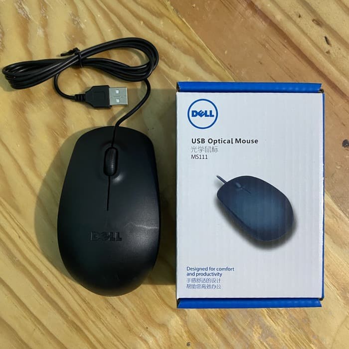 Dell MS111 USB Optical Mouse Wired Kabel usb mouse DELL MS111