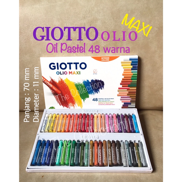 

PASTEL-DRY-OIL- ATK0663GT 48 WARNA GIOTTO OLIO OIL PASTEL 293200 CRAYON COLOUR -OIL-DRY-PASTEL.