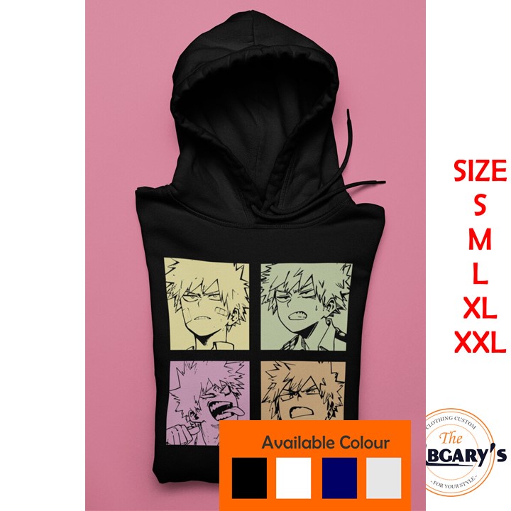 HOODIE WANITA KEREN ANIME KATSUKI BAKUGOU SWEATER OVERSIZE CEWEK