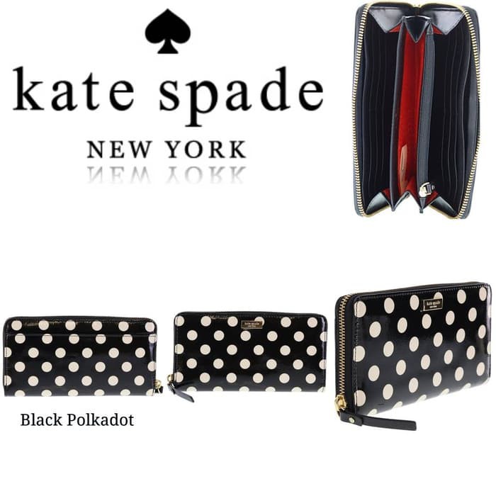 DOMPET WANITA KATE SPADE NEDA CHARLISLE STREET POLKADOT ORIGINAL