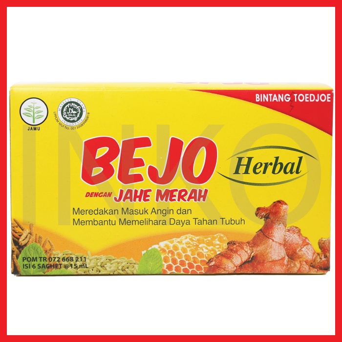 

BINTANG TOEDJOE BEJO HERBAL DENGAN JAHE MERAH 6X15ML