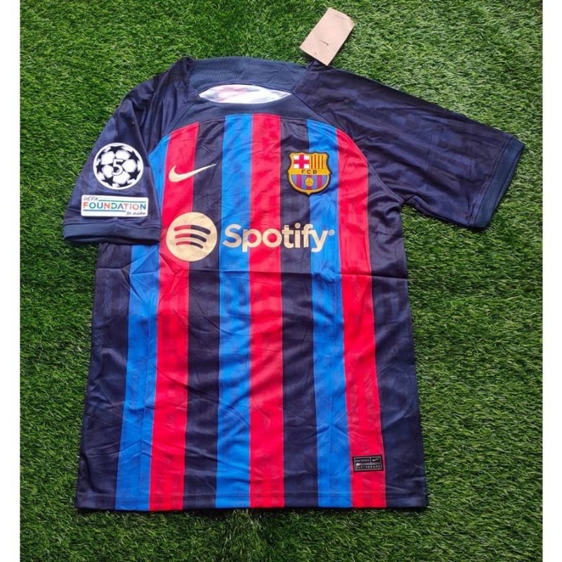 JERSEY BOLA BARCA HOME FULL PATCH UCL 2022 2023 GRADE ORI IMPORT
