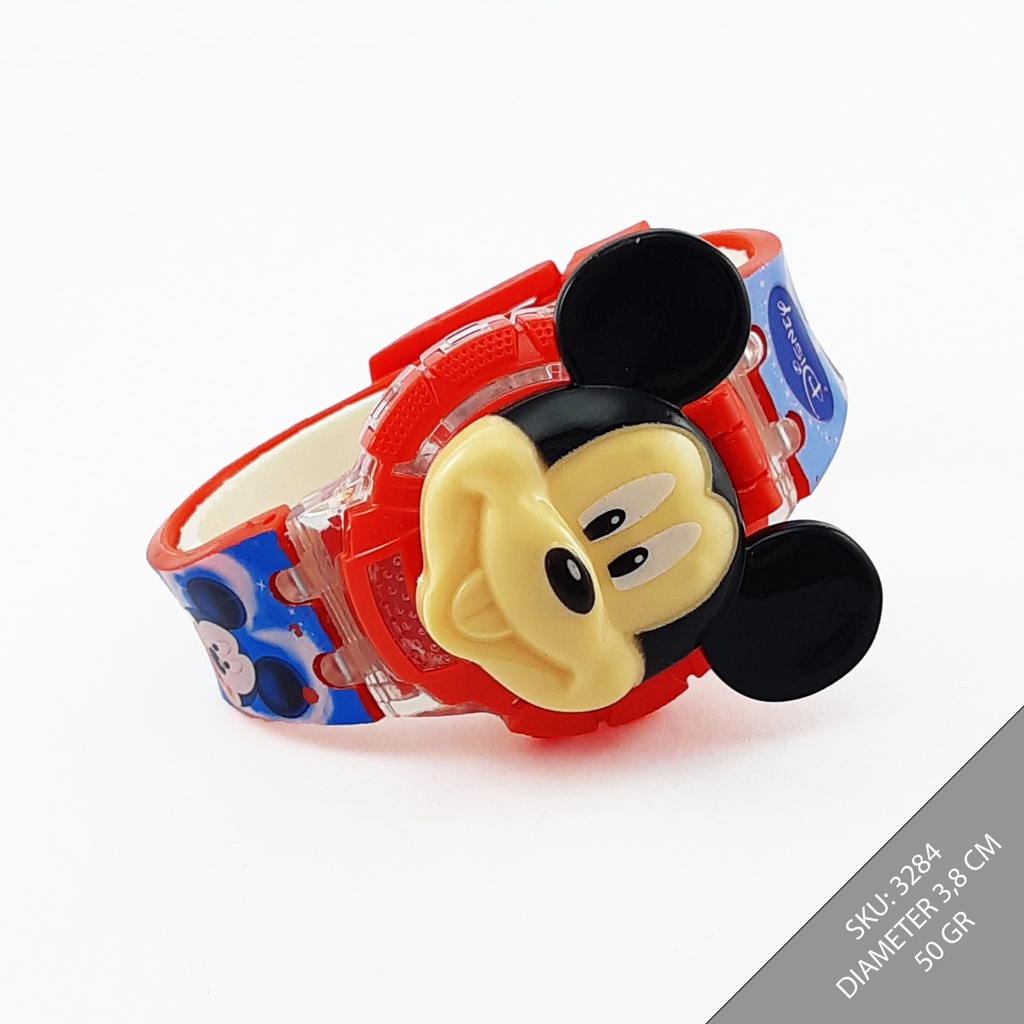 JAM TANGAN ANAK KARAKTER MICKEY MOUSE MUSIK DAN LAMPU