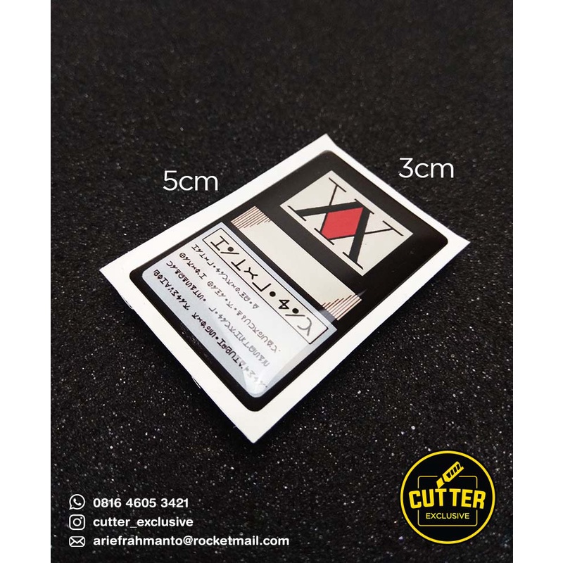 emblem sticker resin HUNTER X HUNTER license