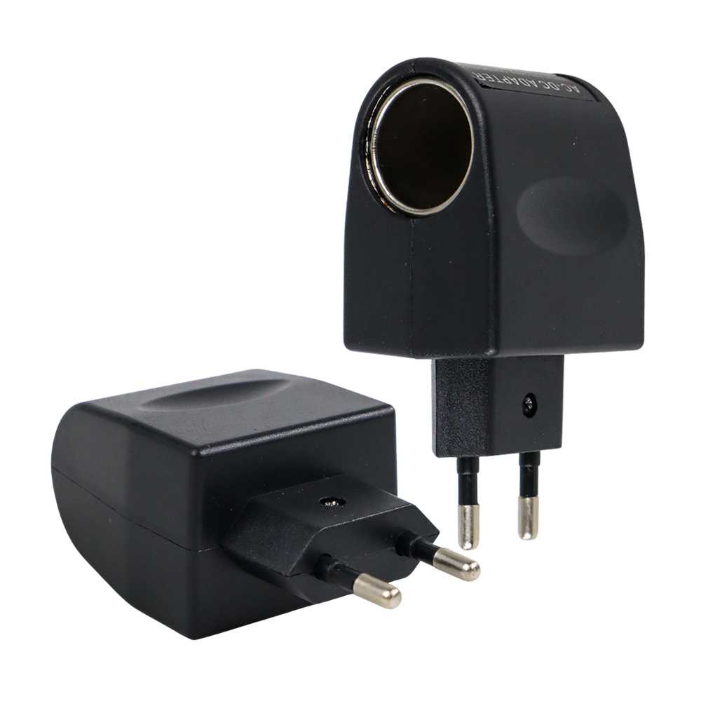 Car Charger Switch EU Plug 12 V 500mA Colokan Listrik Mobil Adapter Portable Multifungsi Material Berkualitas