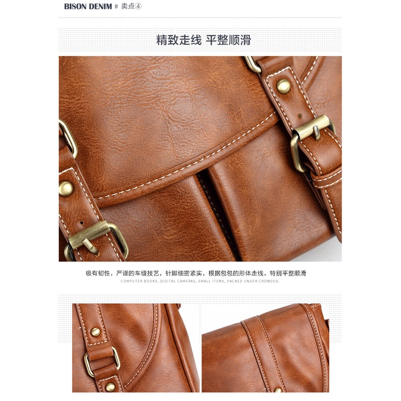 [ORIGINAL] ETONWEAG Tas Selempang Pria Kulit Soft PU Leather Shoulder Bag Import Korean Style