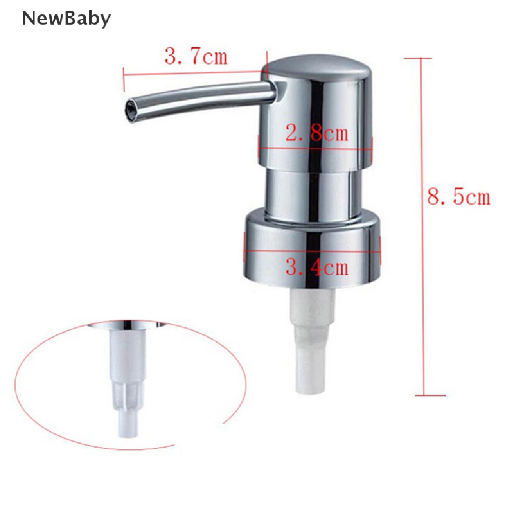 Kepala Pompa Dispenser Lotionsabun Cair Bahan Metal Dengan 28 Ulir