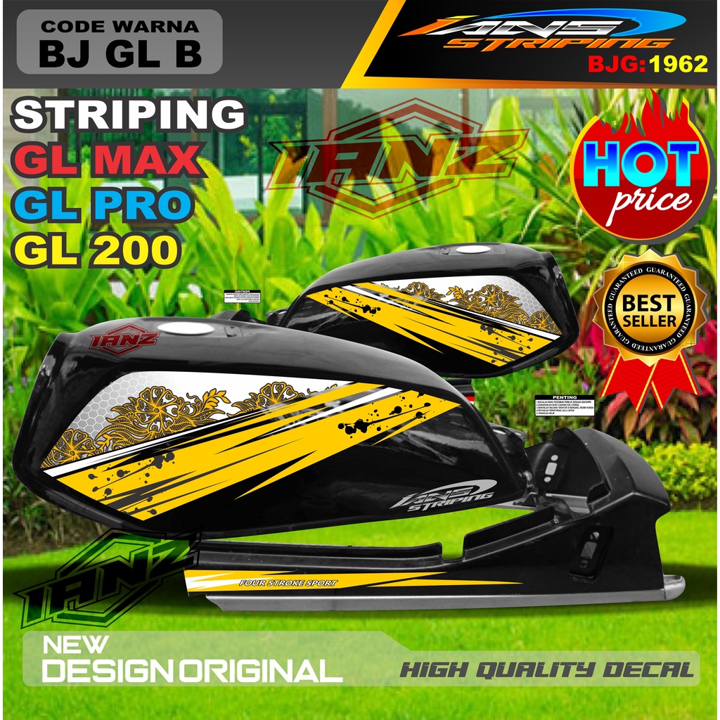 STIKER STRIPING MOTOR GL MAX GL PRO GL 100 / STRIPING MOTOR GL TERBARU / STIKER MOTOR TERMURAH / STRIPING GL MAX / STIKER GL PRO / STIKER MOTOR