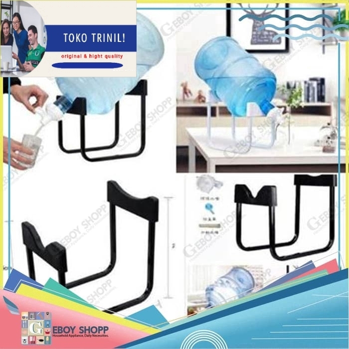 Kaki Aqua Galon / Rak Aqua Galon / Bracket Aqua Galon / Dudukan Aqua - Hitam