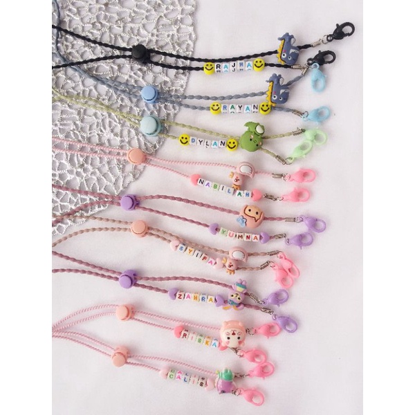 strap masker custom nama strap masker anak strap masker murah lucu