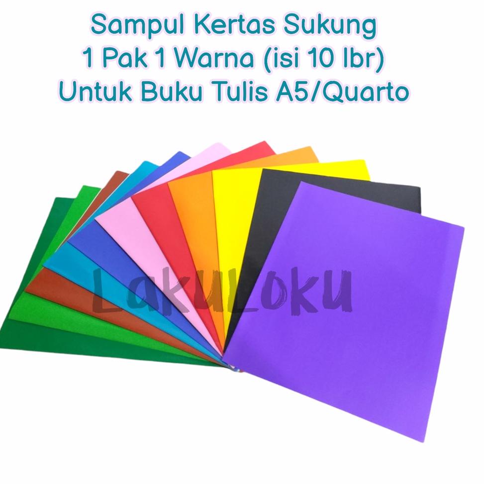 

PRODUK TREND Sampul Warna Kertas Sukung 1 Pak 1 Warna isi 10 lembar Untuk Ukuran Buku Tulis Kecil / Quarto / A5 ✦ 848