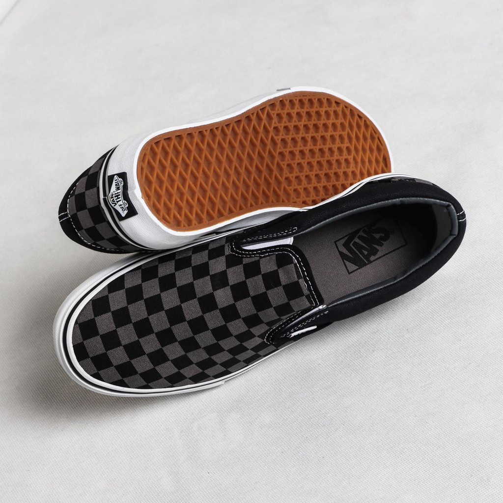 [BNIB] SNEAKERS VANS SLIP-ON CHECKERBOARD PEWTER SEPATU SKATEBOARD CASUAL SPORTY-4