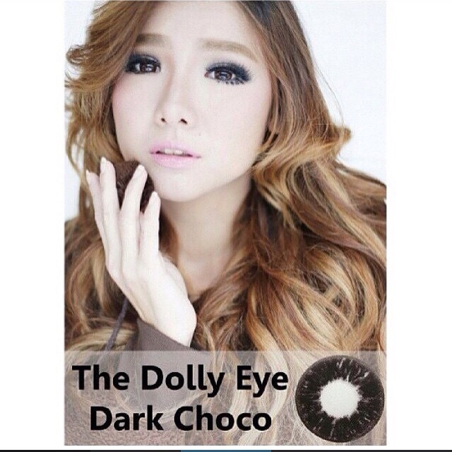 Softlens The dolly eye gray brown blue violet choco black pink