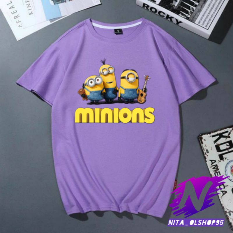 kaos Minions baju kaos anak dan dewasa karakter minions