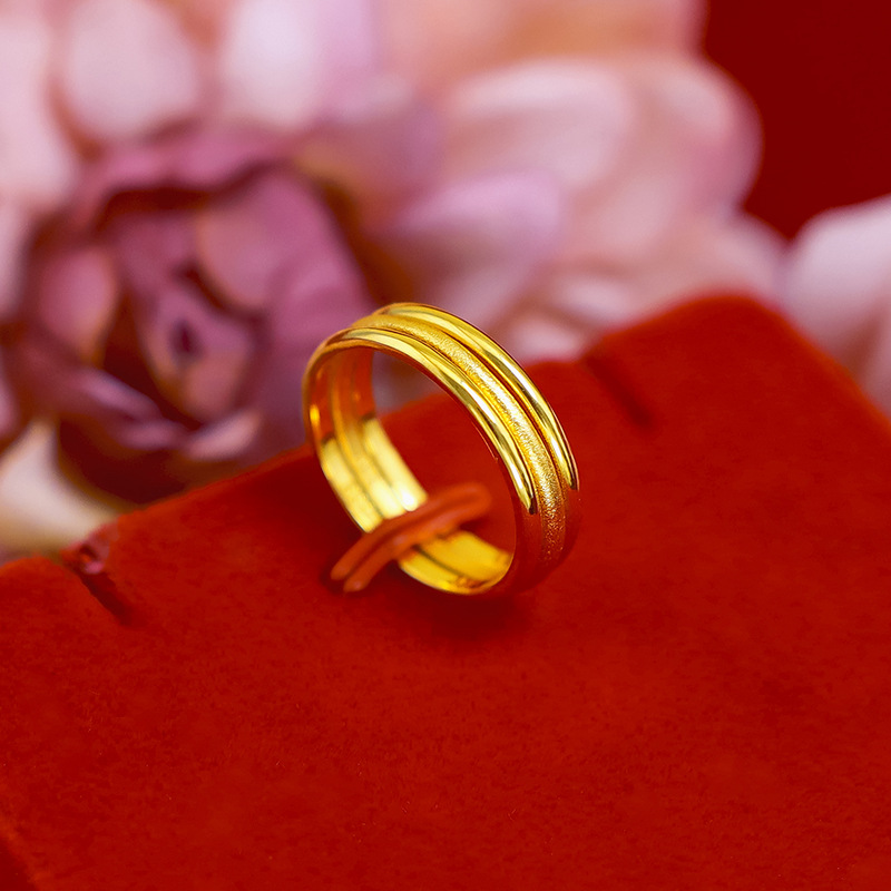 Cincin Emas Asli Kadar 375 Bentuk Lingkaran Untuk Wanita