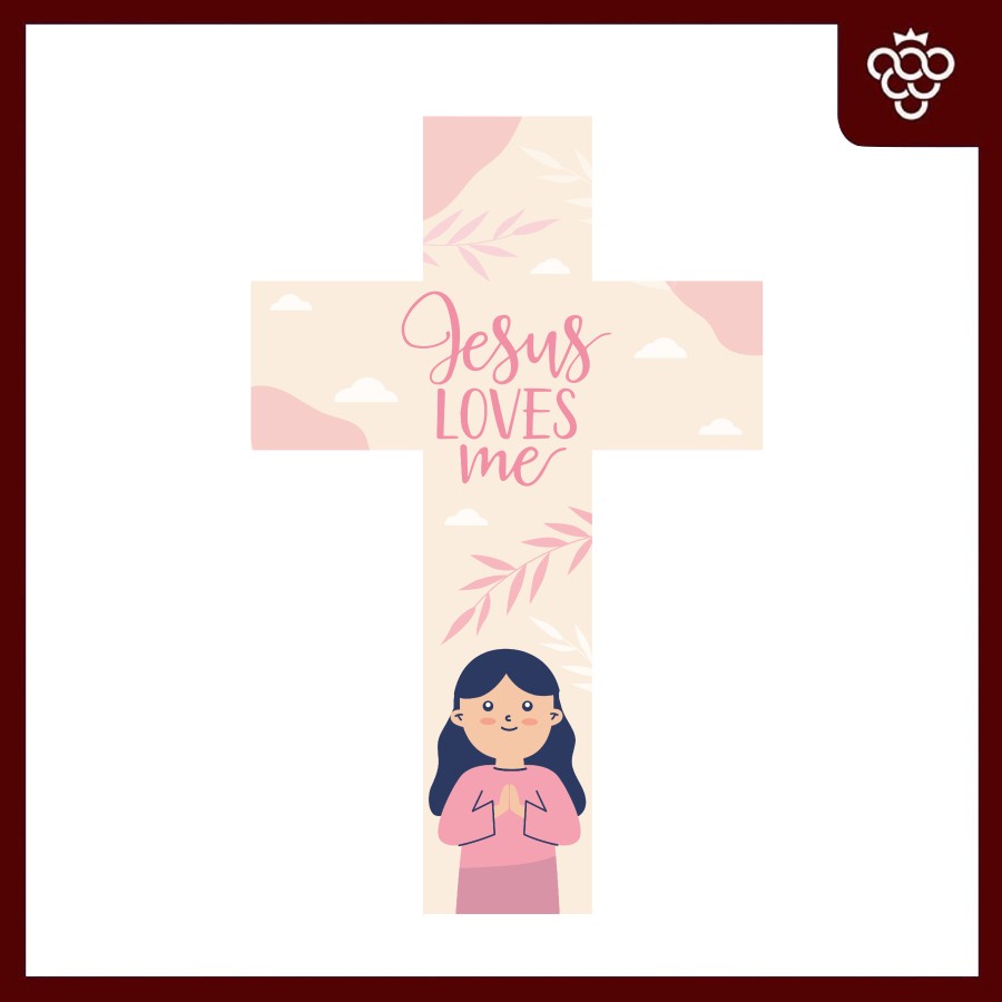 

Salib Anak Pink jesus love me baru