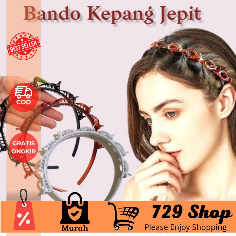 Bando Kepang Jepit Korea Impor Best Seller