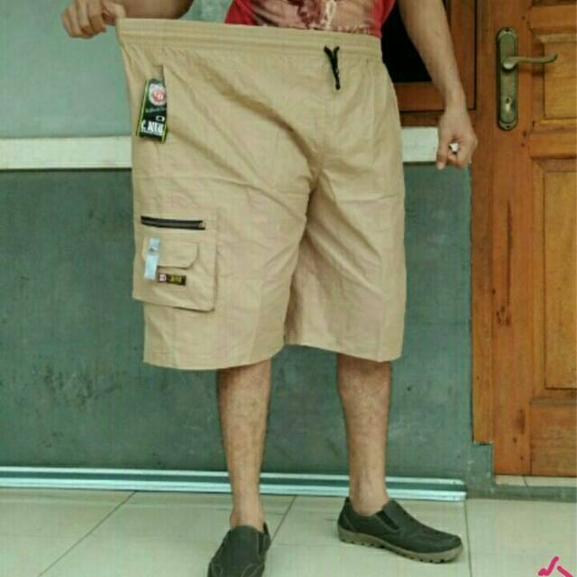  Celana  Pendek Pria  Cargo  C DINAL BIG SIZE JUMBO  Shopee 