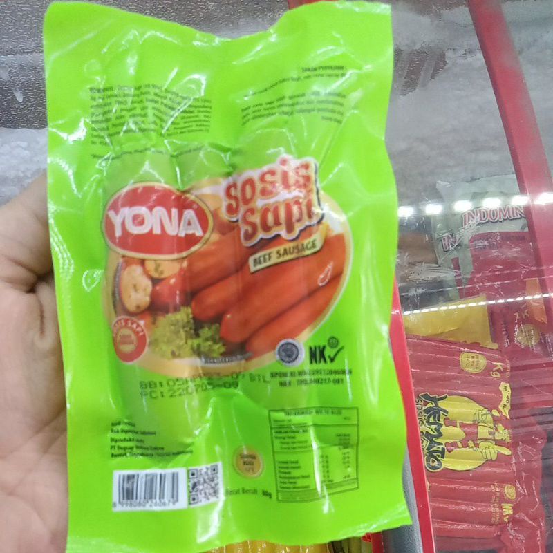 Yona Sosis Sapi Beef Sausage Isi 3Pcs