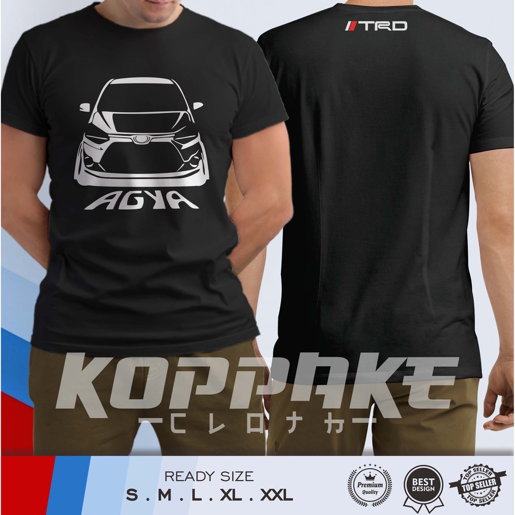 Kaos Mobil Toyota Agya TRD Cambergang Baju Otomotif