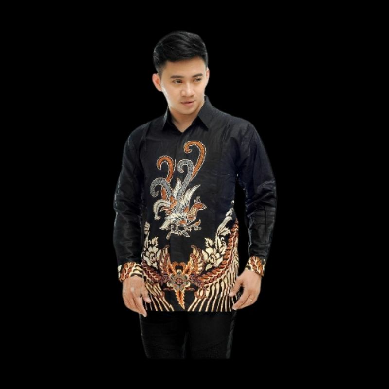 Batik pria kemeja batik lengan panjang m l xl xxl terlaris-Chicken