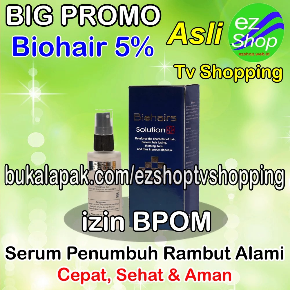 *TERMURAH* Bio Hair Solution 5% Obat Penumbuh Rambut Alami BK