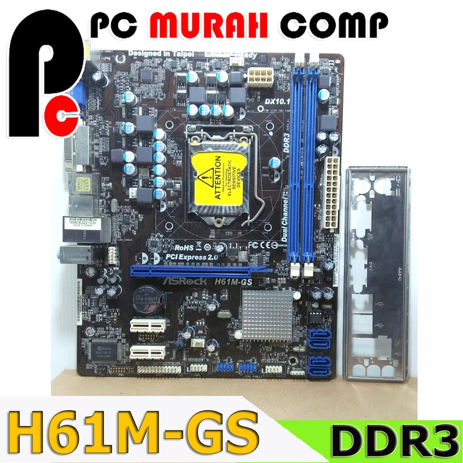 Motherboard LGA 1155 H61 ONBOARD ASROCK