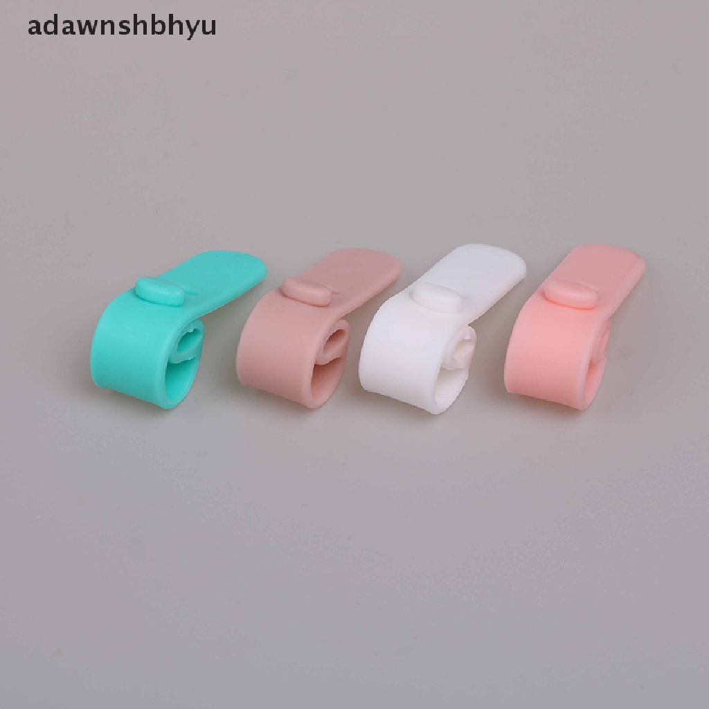 Adawnshbhyu 4Pcs cable winder silicone Kabel organizer wire wrapped cord line Tempat Penyimpanan