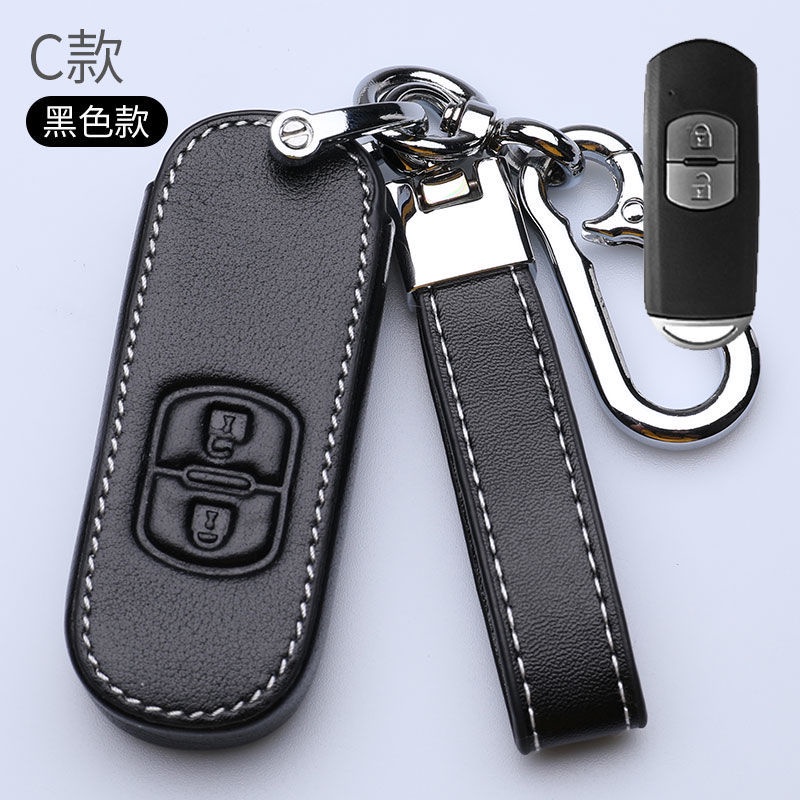 NEW high quality Leather Car Key Case Protection Cover For Mazda CX5 Mazda 3 2 6 5 CX3 RX8 BT50 323 CX8 CX30 RX7 626 CX7 NX5 CX9