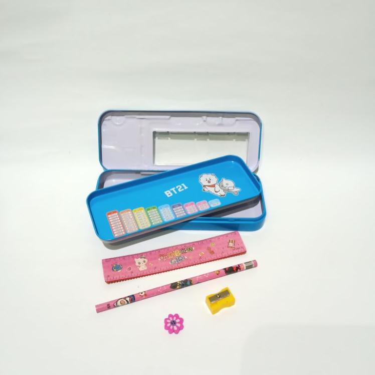 

TLT SATU SET Tempat Pensil Kaleng Dua Tingkat Kotak Pensil Kaleng Susun Karakter Lucu 576CYAT